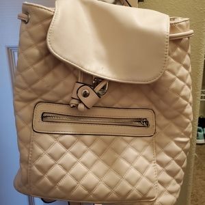 Women's pink backpack purse